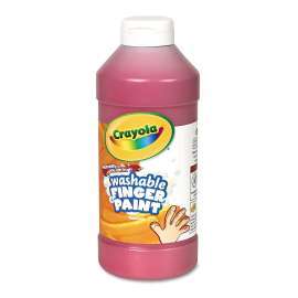 Washable Fingerpaint, Red, 16 oz Bottle