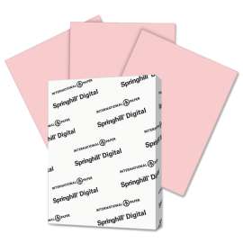 Digital Vellum Bristol Color Cover, 67 lb Bristol Weight, 8.5 x 11, Pink, 250/Pack