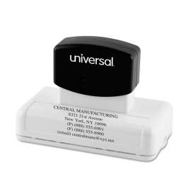 Recycled Custom Micropore Stamp, Preinked, 3.25 x 1.75