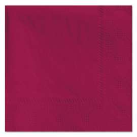 Beverage Napkins, 2-Ply, 9 1/2 X 9 1/2, Burgundy, 1000/carton