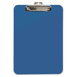 Unbreakable Recycled Clipboard, 0.25" Clip Capacity, Holds 8.5 x 11 Sheets, Blue