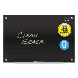 Infinity Glass Marker Board, 36 x 24, Black Surface