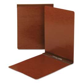 End Opening Pressboard Report Cover, Prong Fastener, Letter, Red