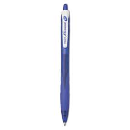 RexGrip BeGreen Ballpoint Pen, Retractable, Medium 1 mm, Blue Ink, Blue Barrel, Dozen