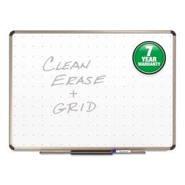 Prestige Total Erase Whiteboard, 48 x 36, White Surface, Euro Titanium Aluminum Frame