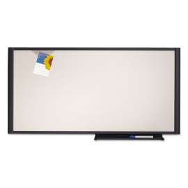 Prestige Cubicle Total Erase Whiteboard, 36 x 18, White Surface, Graphite Fiberboard/Plastic Frame