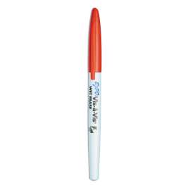 Vis-a-Vis Wet Erase Marker, Fine Bullet Tip, Red, Dozen