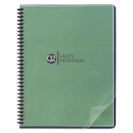 Design View Poly Presentation Covers for Binding Systems, Clear Lined, 11.25 x 8.75, Unpunched, 25/Pack