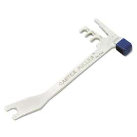 caster puller tool, rectangular, 3.75 x 9 x 9, gray steel