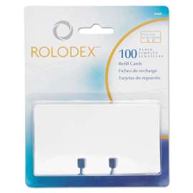 Plain Unruled Refill Card, 2.25 x 4, White, 100 Cards/Pack