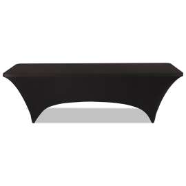 iGear Fabric Table Cover, Polyester/Spandex, 30" x 96", Black