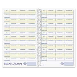 Vehicle Mileage and Expense Book, One-Part (No Copies), 5.25 x 8.5, 49 Forms Total