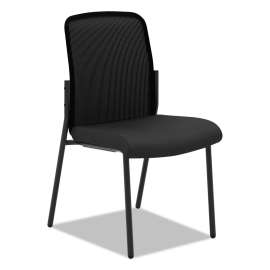 HON HVL521 Mesh Mid-Back Task Chair, Supports up to 250 lbs., Black Seat/Black Back, Black Base