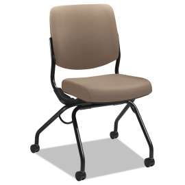 HON Accommodate Series Guest Chair, 23.5" x 22.25" x 32", Navy Seat/Navy Back, Black Base, 2/Carton