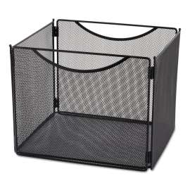 Onyx Desktop Box File, Letter Files, 12.5" x 11" x 10", Black