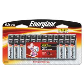 MAX Alkaline AA Batteries, 1.5 V, 24/Pack