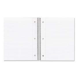 1-Subject Wirebound Notebook, 3-Hole Punched, Medium/College Rule, Randomly Assorted Front Covers, 11 x 8.88, 100 Sheets