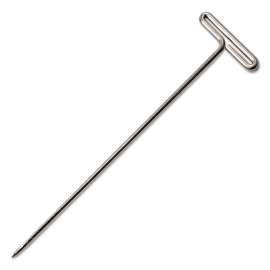 T-Pins, Steel, Silver, 2", 100/Box