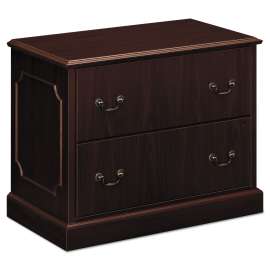 HON 10700 Series Locking Storage Cabinet, 36w x 20d x 29.5h, Cognac