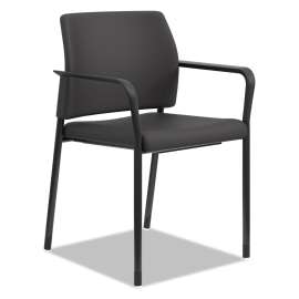 HON Ignition 2.0 Fabric Upholstered Mid-Back Task Chair with Adjustable T-Arms, 17" to 21.5" Seat Height, Navy Seat/Back
