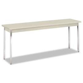 HON Utility Table, Rectangular, 72w x 30d x 29h, Mocha/Black