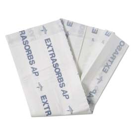 Extrasorbs Air-Permeable Disposable DryPads, 30" x 36", White, 5 Pads/Pack