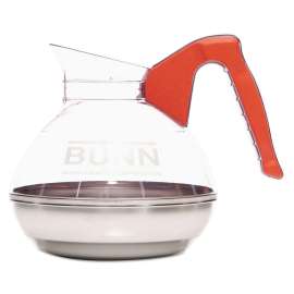 BUNN - Easy Pour 64 oz Glass Coffee Carafe with Orange Handle
