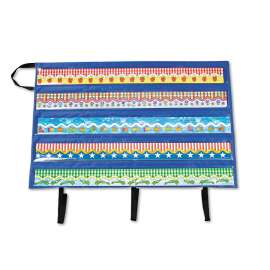 Border Storage Pocket Chart, Blue/Clear, 41" x 24.5"