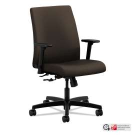 HON Traction Guest Chair, 20.1" x 27.2" x 39.3", Black Seat, Black Back, Chrome Base