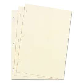 Looseleaf Minute Book Ledger Sheets, 14 x 8.5, Ivory, Loose Sheet 100/Box
