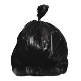 Linear Low-Density Can Liners, 16 gal, 0.9 mil, 24" x 23", Black, 500/Carton