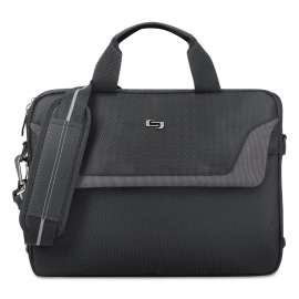 Pro Slim Brief, Fits Devices Up to 14.1", Polyester, 14 x 1.5 x 10.5, Black