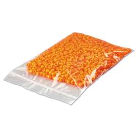 Reclosable Poly Bags, Zipper-Style Closure, 2 mil, 13" x 18", Clear, 1,000/Carton