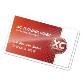 Laminating Pouches, 5 mil, 4.25" x 2.5", Gloss Clear, 25/Pack
