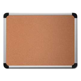 Cork Board with Aluminum Frame, 36 x 24, Natural Surface