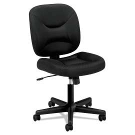 HON HVL303 Nesting Arm Chair, Supports Up to 250 lb, 19" Seat Height, Black Seat, Black Back, Silver Base