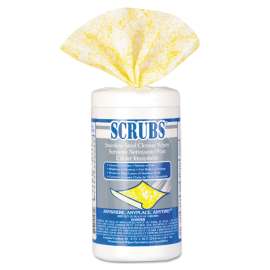 Stainless Steel Cleaner Towels, 9.75 x 10.5, Lemon Scent, 30/Canister, 6 Canisters/Carton