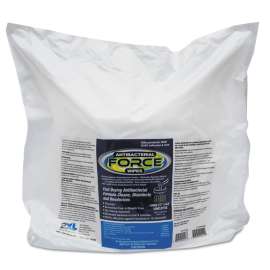 FORCE Disinfecting Wipes Refill, 8 x 6, White, 900/Pack, 4/Carton