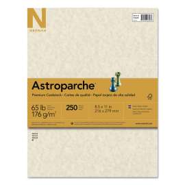 Color Cardstock, 65 lb Cover Weight, 8.5 x 11, Natural Parchment, 250/Pack