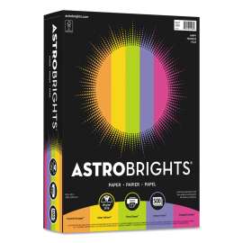 Color Paper - "Happy" Assortment, 24 lb Bond Weight, 8.5 x 11, Assorted Happy Colors, 500/Ream