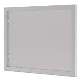 BL Series Hutch Doors, Glass, 13.25w x 17.38h, Silver/Frosted