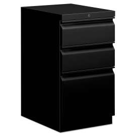 HON 10500 Series Mobile Pedestal File, Left or Right, 2-Drawers: Box/File, Legal/Letter, Cognac, 15.75" x 18.88" x 28"
