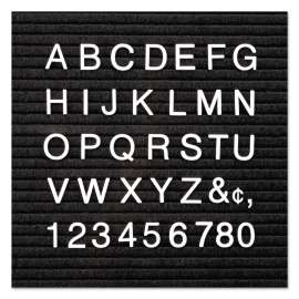 Character Sets, Pin, White, 1"h, 300/Set