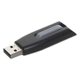 Verbatim - Store 'n' Go™ V3 256 GB Gray USB 3.2 Flash Drive (1 per Pack)