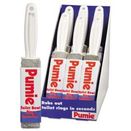 Toilet Bowl Ring Remover with Handle, 1.25 x 5, Gray, 6/Carton