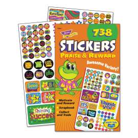 Sticker Assortment Pack, Frogs, Starts, Thank You!, Assorted Colors, 738/Pad