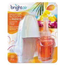 Electric Scented Oil Air Freshener Warmer and Refill Combo, Hawaiian Blossoms and Papaya, 0.67 oz