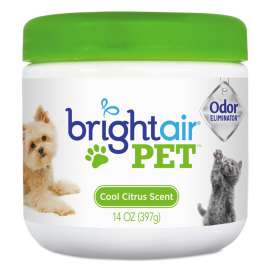 Pet Odor Eliminator, Cool Citrus, 14 oz Jar, 6/Carton