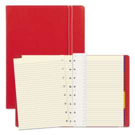 Notebook, 1 Subject, Medium/College Rule, Red Cover, 8.25 x 5.81, 112 Sheets