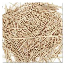 Flat Wood Toothpicks, Natural, 2,500/Pack